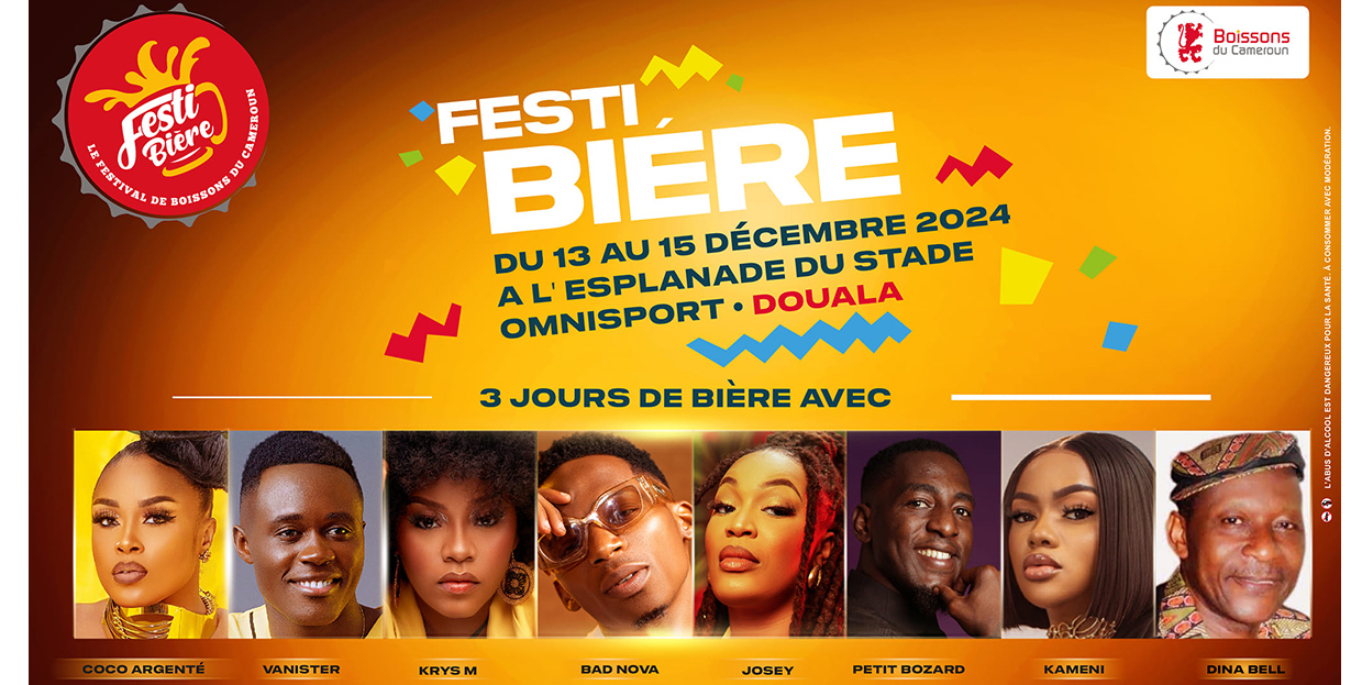 Boissons du Cameroun organise FestiBiere du 13 au 15 décembre à l'esplanade du stade Omnisports de Bepanda